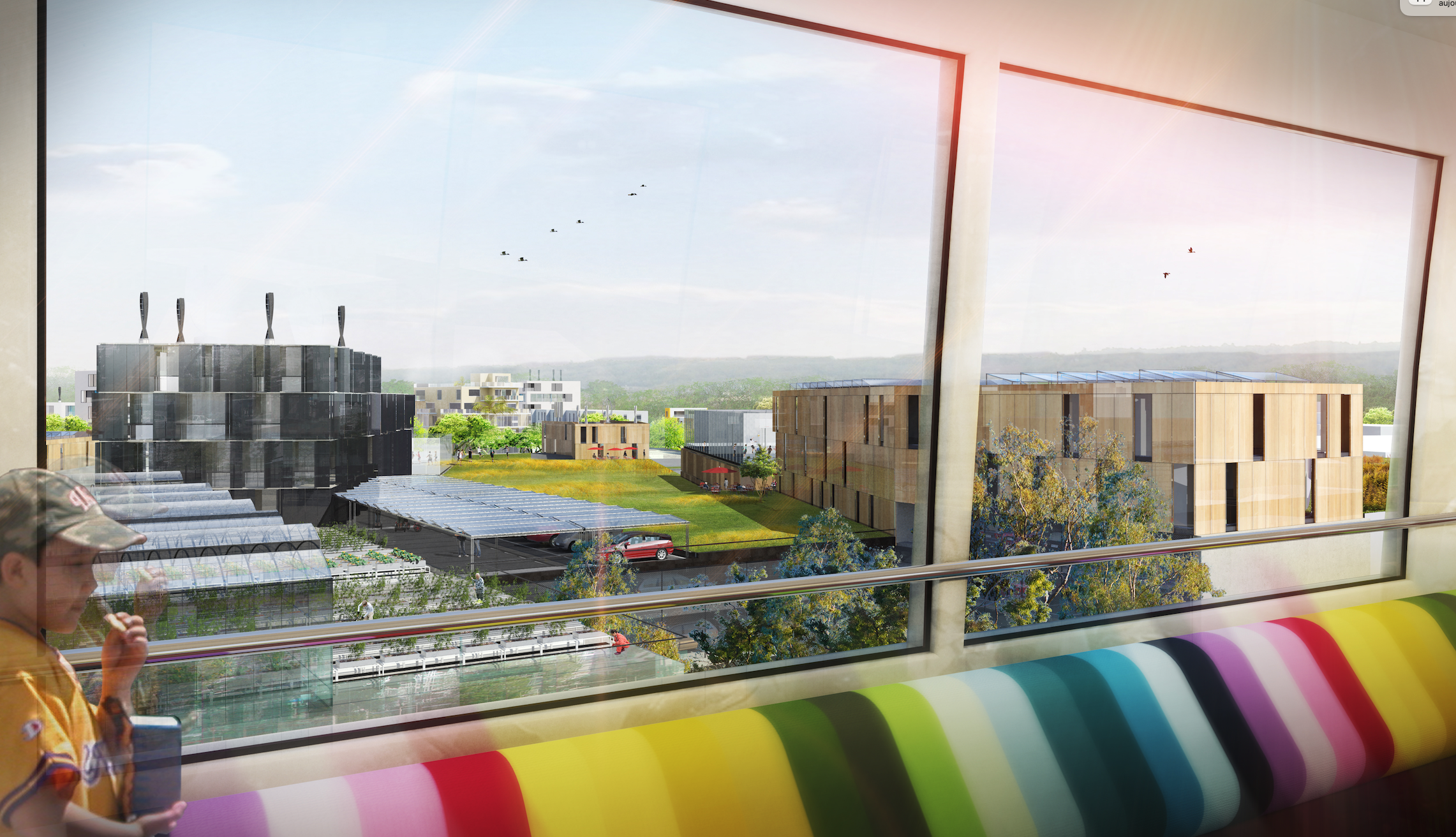 vue depuis le métro sur les nouveaux programmes