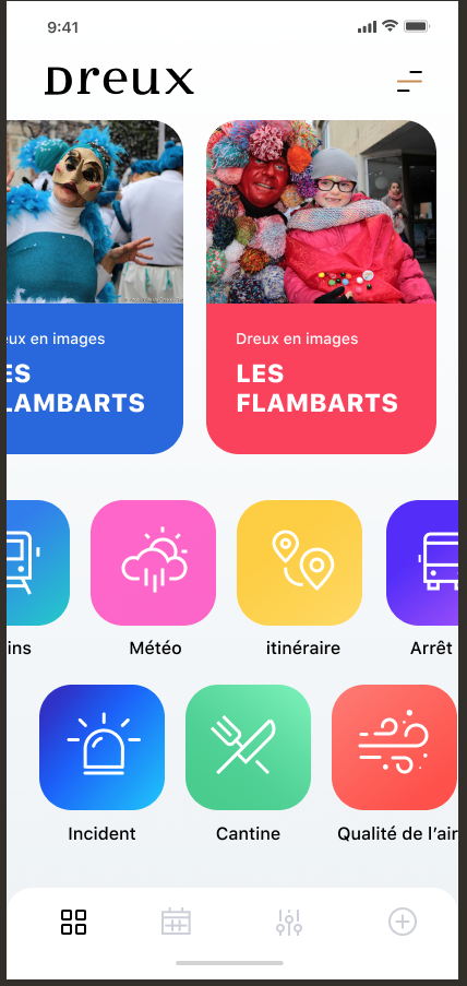 Dreux app mobile